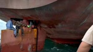 Video: Brasil rescata a polizones después de 13 días sobre el timón de un barco