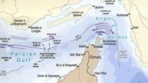 Buques que ahora se mantienen en aguas omaníes en el esquema de tráfico de Hormuz